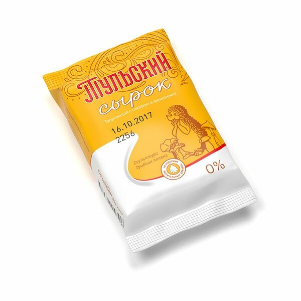 Сырок творожный Тульский молочный комбинат с сахаром и ванилином 0%