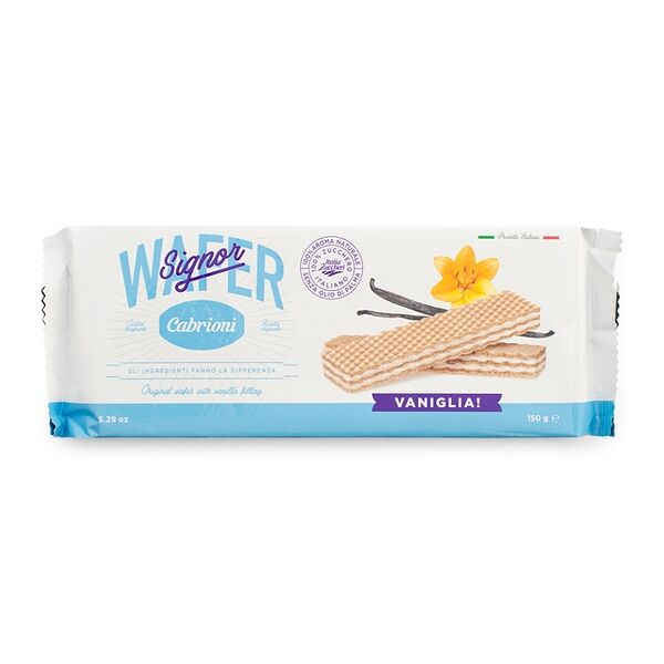 Вафли Cabrioni с ванильной начинкой 150г, Италия