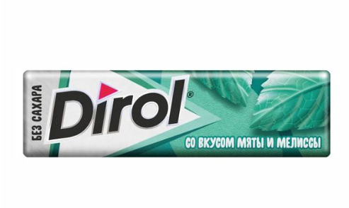 Жевательная резинка Dirol Мята и мелисса