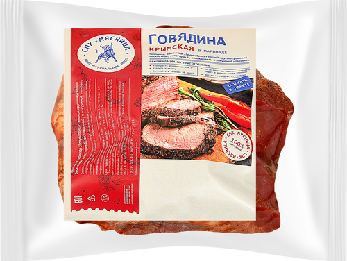 

Говядина СПК-МЯСНИЦА Крымская в маринаде, весовая