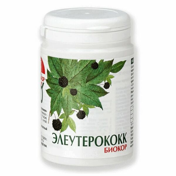 Биокор Элеутерококк драже 100 шт