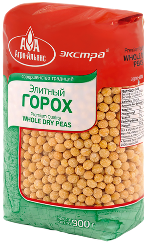 

Горох Агро-Альянс Элитный экстра цельный 900 г