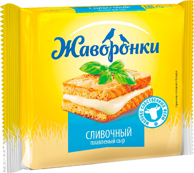 

Сыр плавленый Жаворонки сливочный нарезка 30%