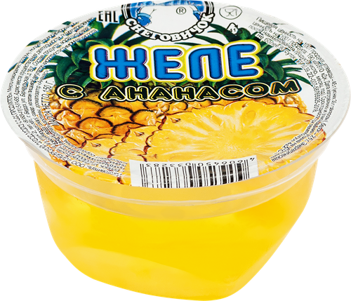 

Желе фруктовое Снеговичок с ананасом 150 г