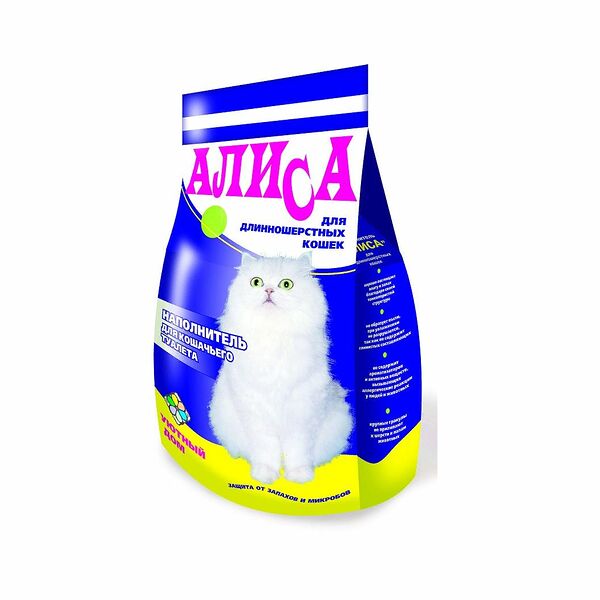 Наполнитель АЛИСА 4,6л для длиношерстных