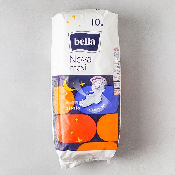 Прокладки BELLA Nova Maxi Soft air Белая линия, 10 шт