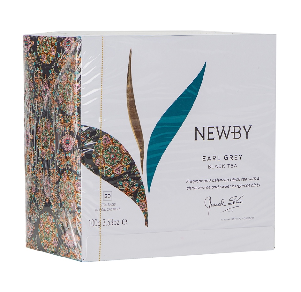 

Чай черный Newby Earl Grey в пакетиках, 50 шт