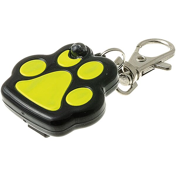 Маячок-адресник для собак Лапка со светоотражателем на карабине