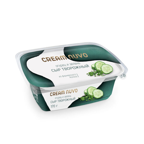 Сыр творожный Cream Nuvo Огурец-зелень 65% 170г