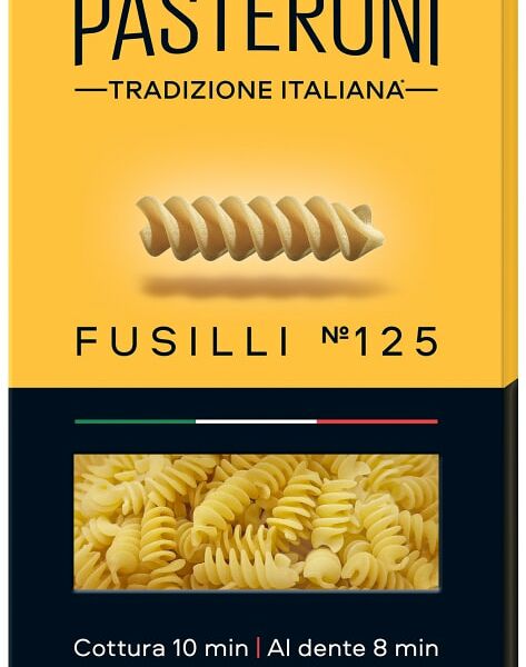 Макароны Pasteroni Fusilli №125 400г