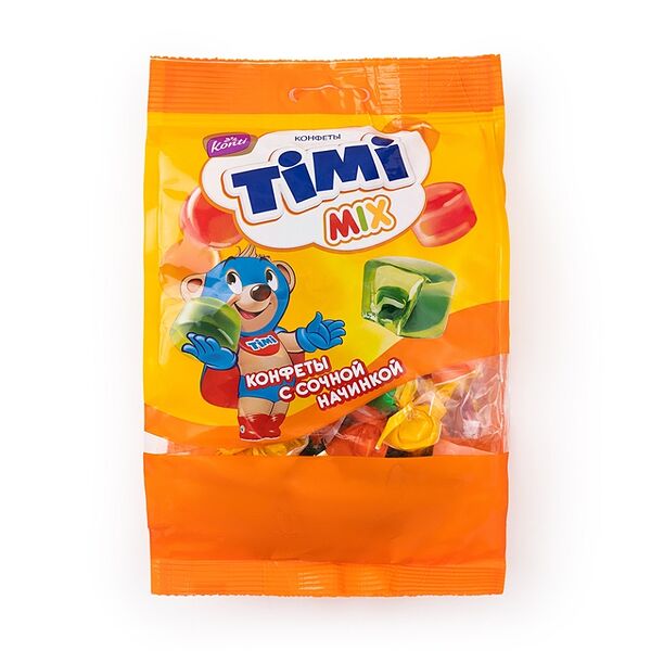Конфеты желейные Konti Timi mix с сочной начинкой 220 г