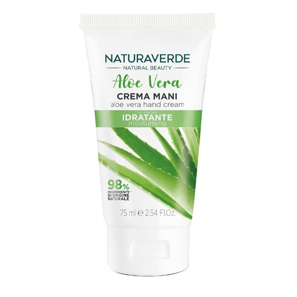 Крем для рук увлажняющий с алоэ вера, Naturaverde, 75 мл