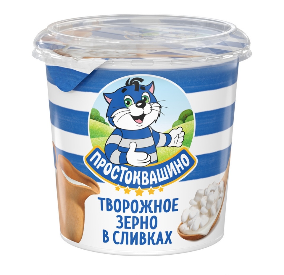 

Творожный продукт зернёный Простоквашино в сливках 5% 320 г