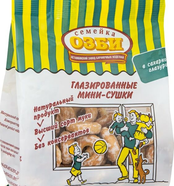 Мини-сушки Семейка Озби глазированные 150г