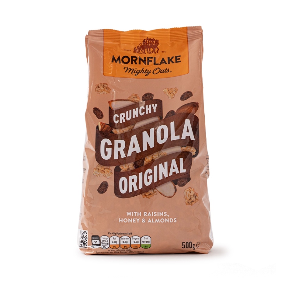 

Гранола овсяная с изюмом, мёдом и миндалём Mornflake Original 500 г, Великобритания