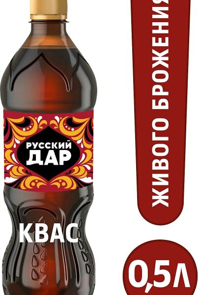 Квас Русский дар, традиционный, 0,5 л