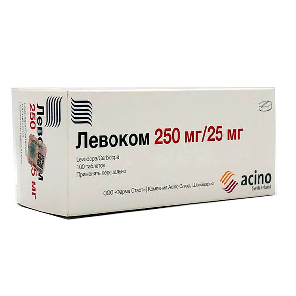 Левоком DHT 250мг / 25мг N10