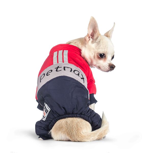 Комбинезон для собак S красный (унисекс)