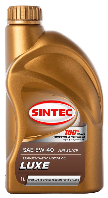 

Масло моторное полусинтетическое Sintec SAE 5W-40 API SL/CF