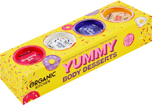 

Набор подарочный женский Organic Kitchen Yummy Desserts, 4х100 мл