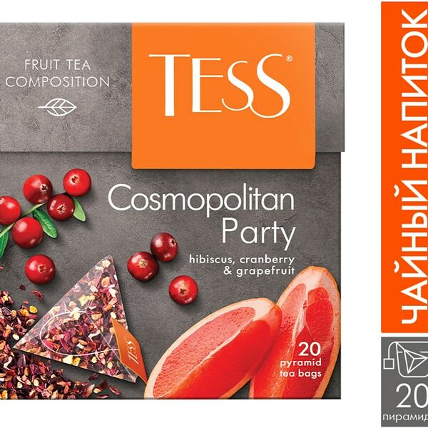 Чай фруктовый Tess Cosmopolitan Party 20*2г