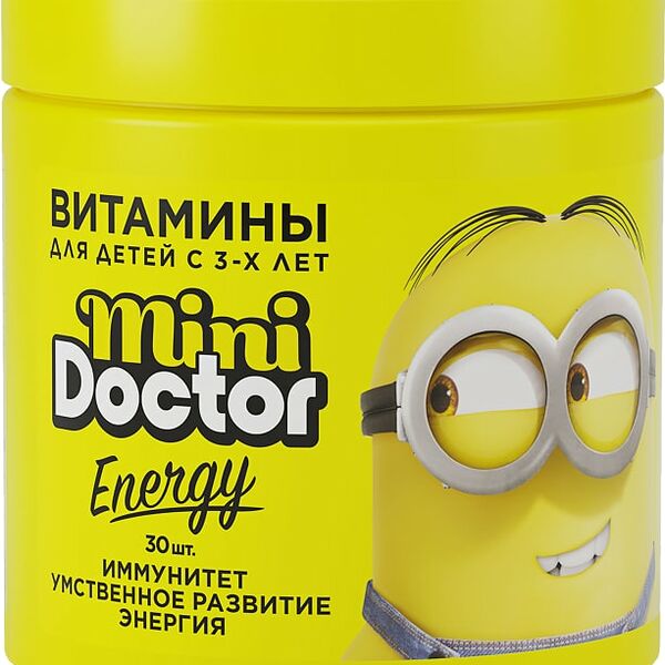 Витамины Мини Доктор Энергия детям с 3 лет 30шт 