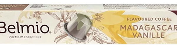 Кофе молотый BELMIO Madagascar vanilla с ароматом ванили, 10 капсул