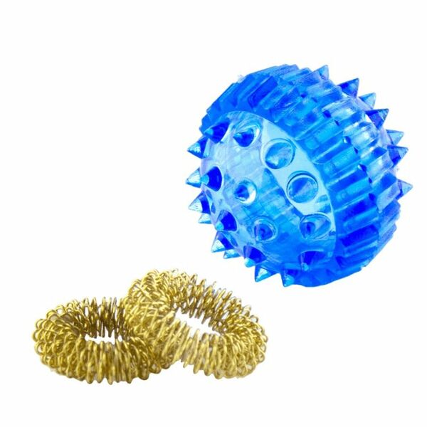 Массажер Су-Джок шарик с двумя кольцами