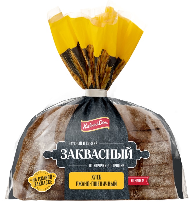 

Хлеб Хлебный Дом заквасный ржано-пшеничный в нарезке 400 г