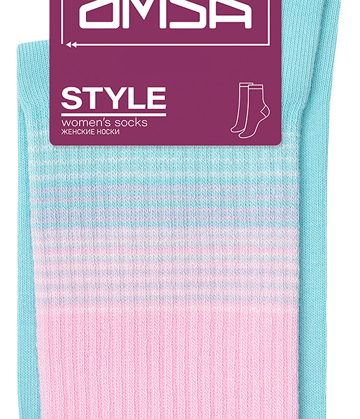 Носки женские Omsa Style 554 градиент хлопок 75%, р-р 35-38