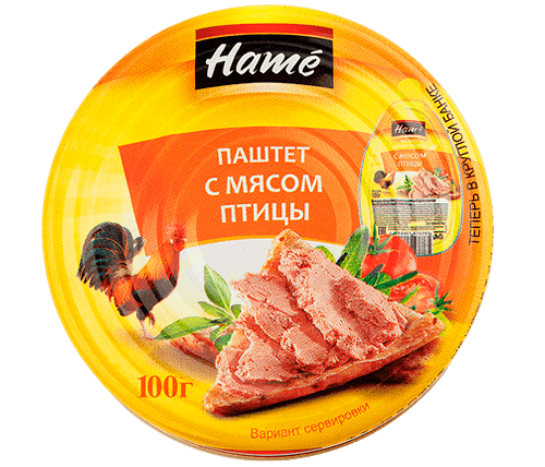 Паштет Hame с мясом птицы 100г