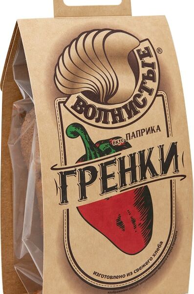 Гренки Волнистые с паприкой 75г