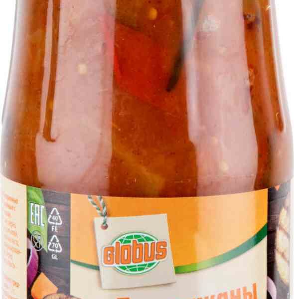 Баклажаны обжаренные Глобус с овощами