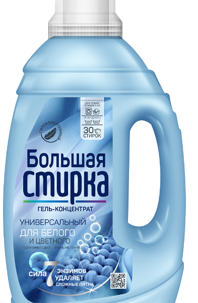 Гель для стирки Большая стирка Universal 2в1