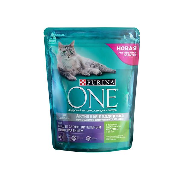 Корм для кошек Purina ONE с чувствительным пищеварением