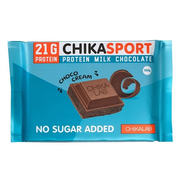 Chikalab Chika Sport Шоколад молочный с шоколадной начинкой 100 г