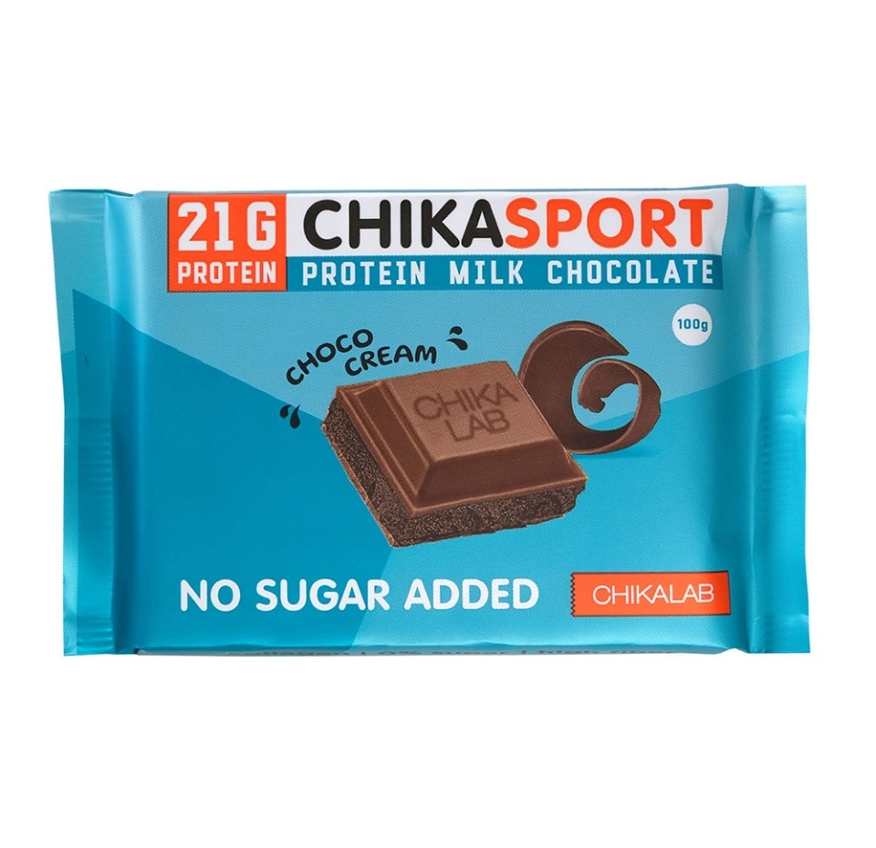 

Шоколад Chikalab Chika Sport протеиновый молочный с шоколадной начинкой 100 г