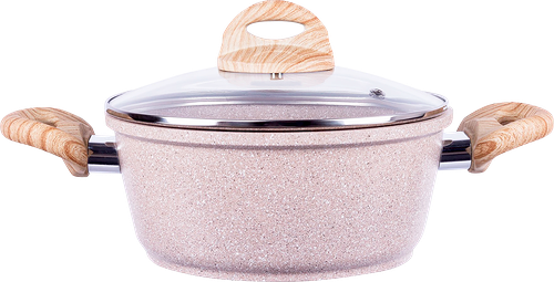 Кастрюля HOMECLUB Balance, литой алюминий, стеклянная крышка, 2л Арт. HM-BAL-2