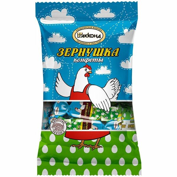 Конфеты Акконд Зернушка начинка пралине 200 г