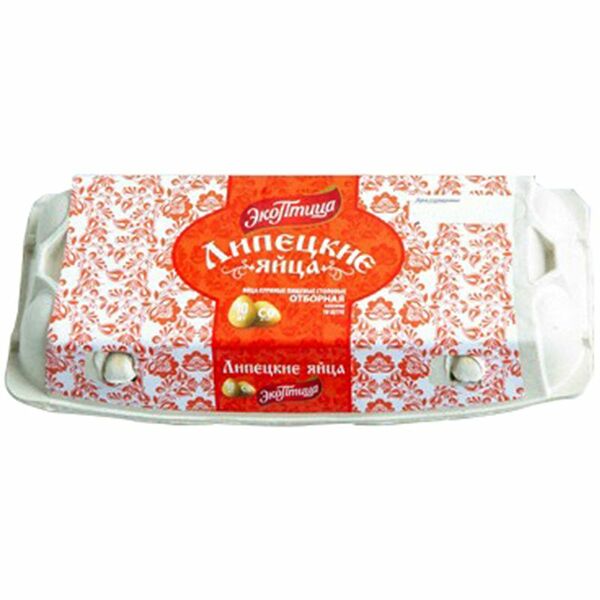 Яйцо куриное Экоптица Липецкое пищевое столовое СО, 10шт