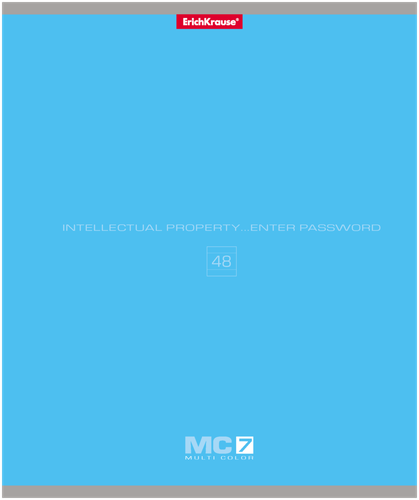 

Тетрадь общая ErichKrause MC-7 на скобе в линейку А5, 48 л, 1 шт., цвет в ассортименте