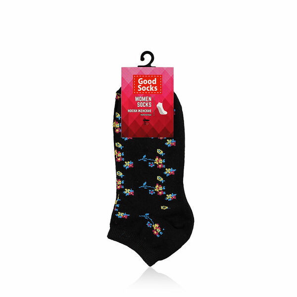 Женские носки Good Socks Premium черные , без резинки р.23