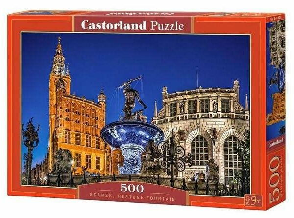 Пазл Фонтан Нептуна Гданьск, 500 деталей ТМ Castorland (Касторленд)