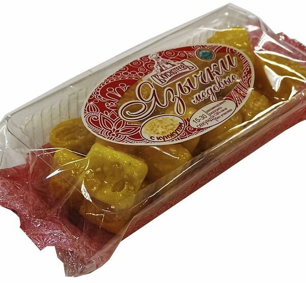 Язычки Вкуснотеевъ медовые с кунжутом