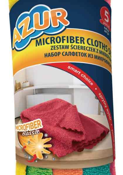 Набор салфеток из микрофибры Azur Classic 30x30 см 5 шт