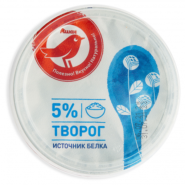 Творог АШАН Красная птица 5%