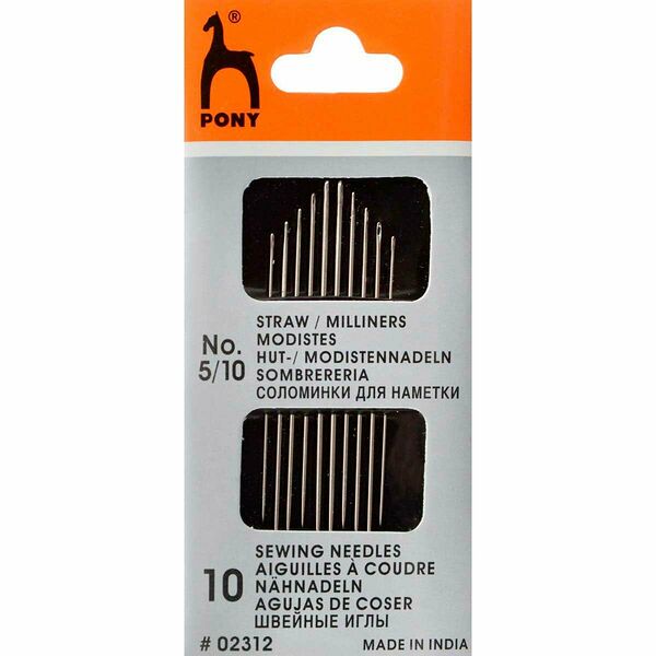 02312 Иглы для наметки № 5-10, 10 шт PONY