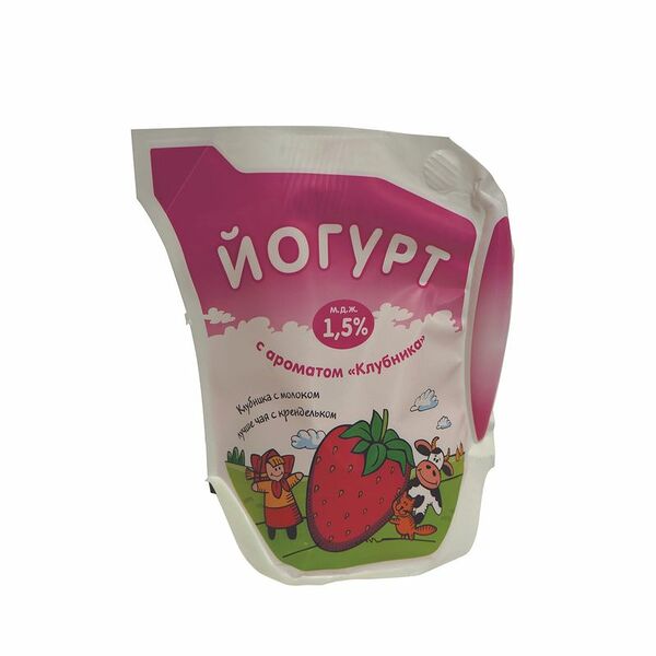 Йогурт питьевой СЗ КЕЗСКИЙ Клубника 1,5%, без змж