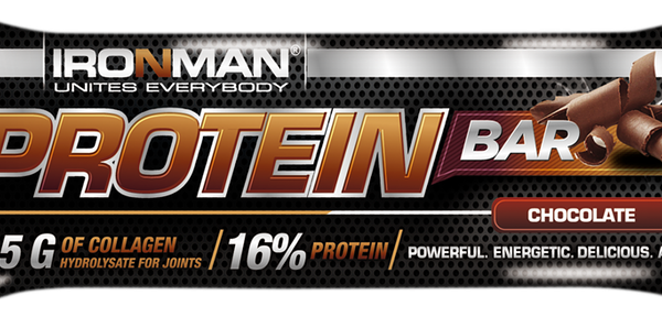 Батончик протеиновый IRONMAN Protein Bar Шоколад, в темной глазури, с коллагеном