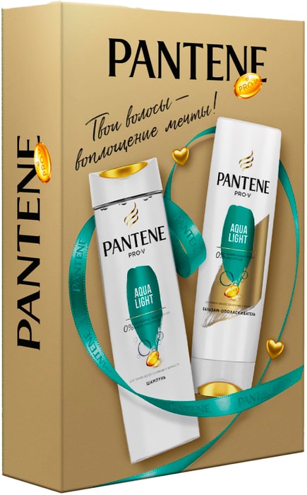 

Подарочный набор Pantene Pro V Aqua Light шампунь 250 мл + бальзам 200 мл
